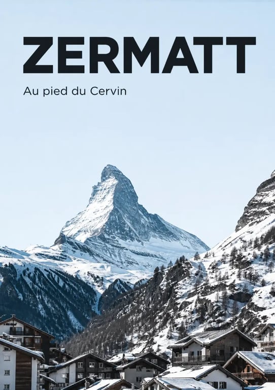 Blog voyage suisse : le Cervin vu depuis Zermatt