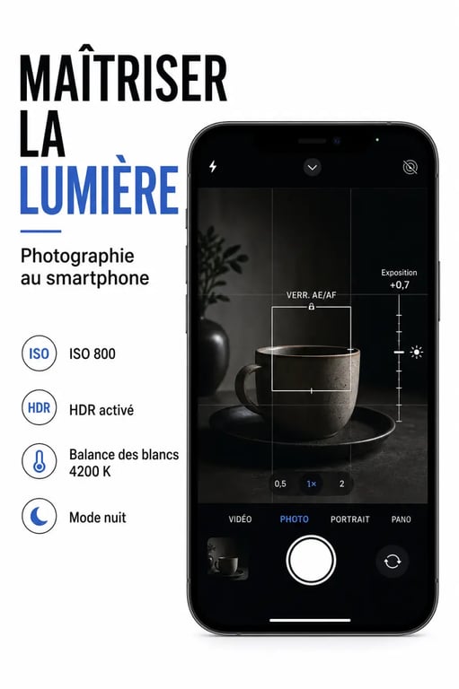 Les réglages photo du smartphone à connaître : exposition, ISO, HDR et balance des blancs