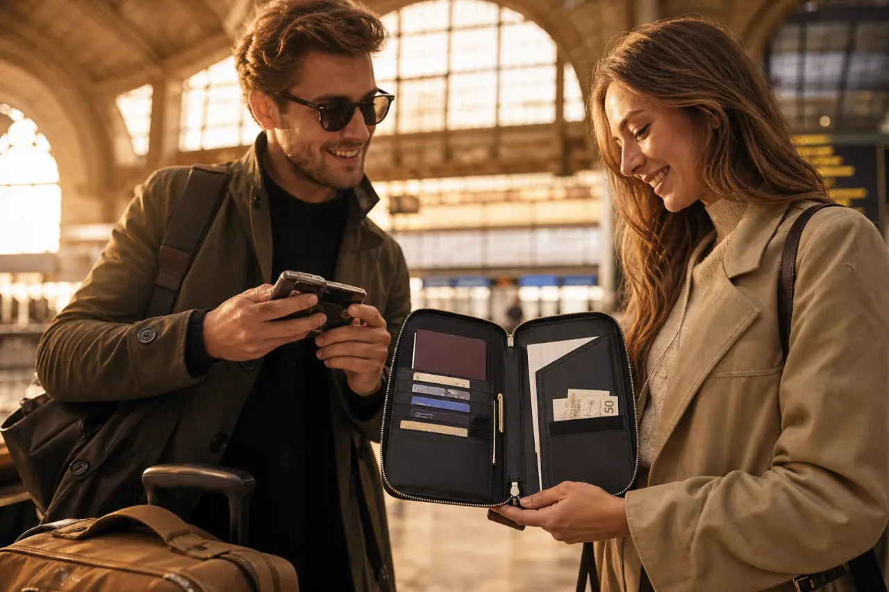Passeport, cartes, argent : la pochette de voyage qui simplifie chaque contrôle