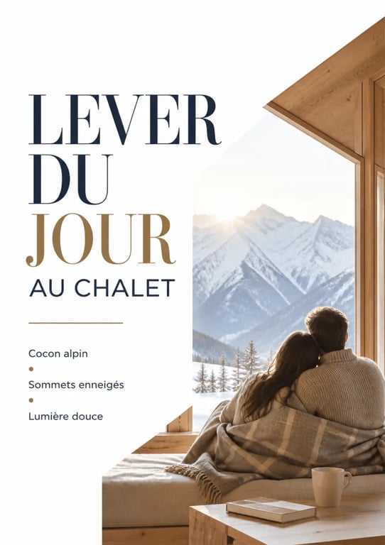 Week end en amoureux à la montagne dans un chalet romantique sous la neige