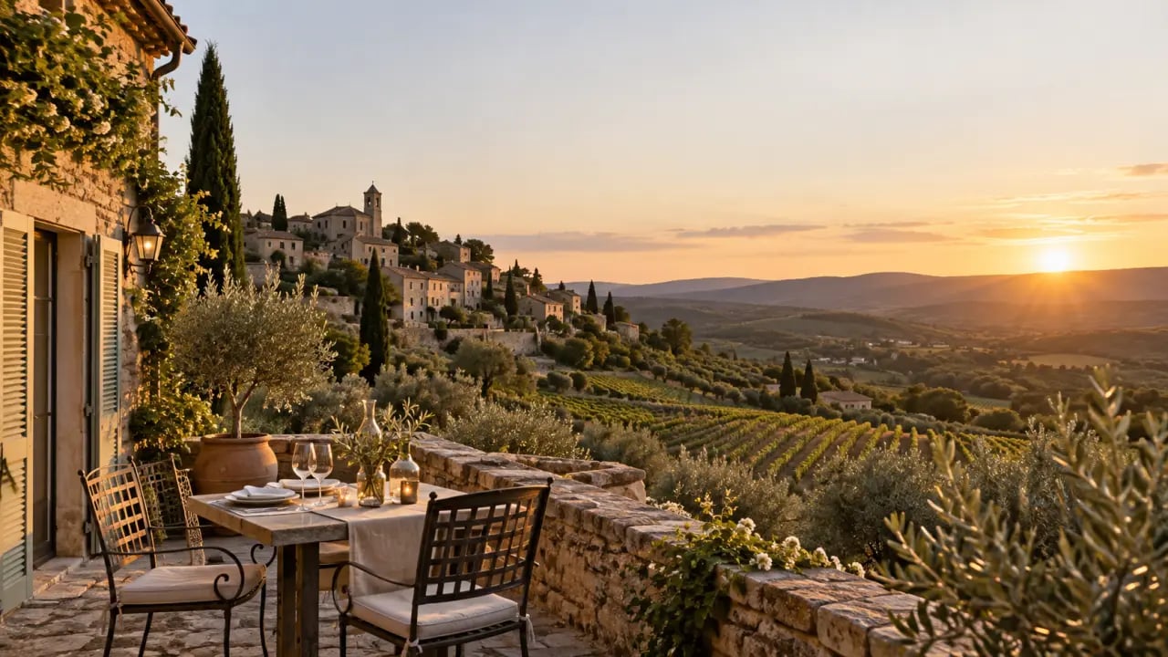 Week-end en amoureux PACA dans un village provençal entre vignobles et oliviers