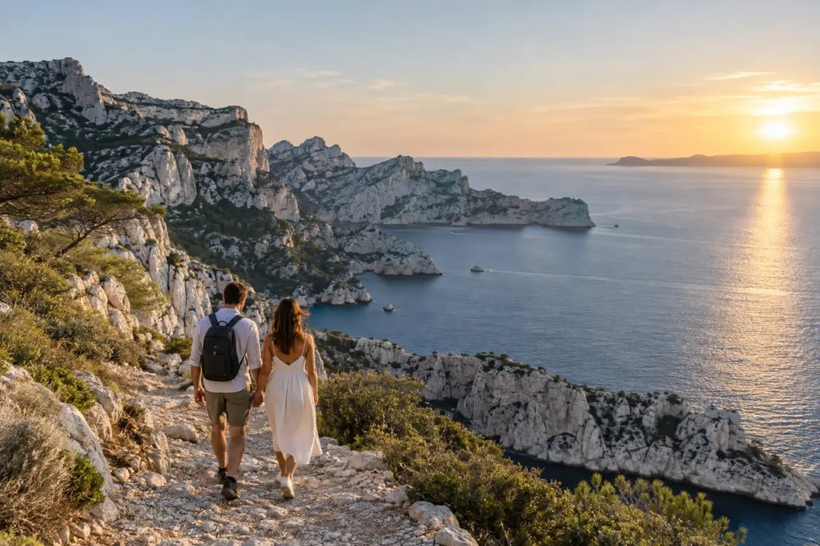 Week-end en amoureux PACA sur le littoral méditerranéen près des calanques de Marseille