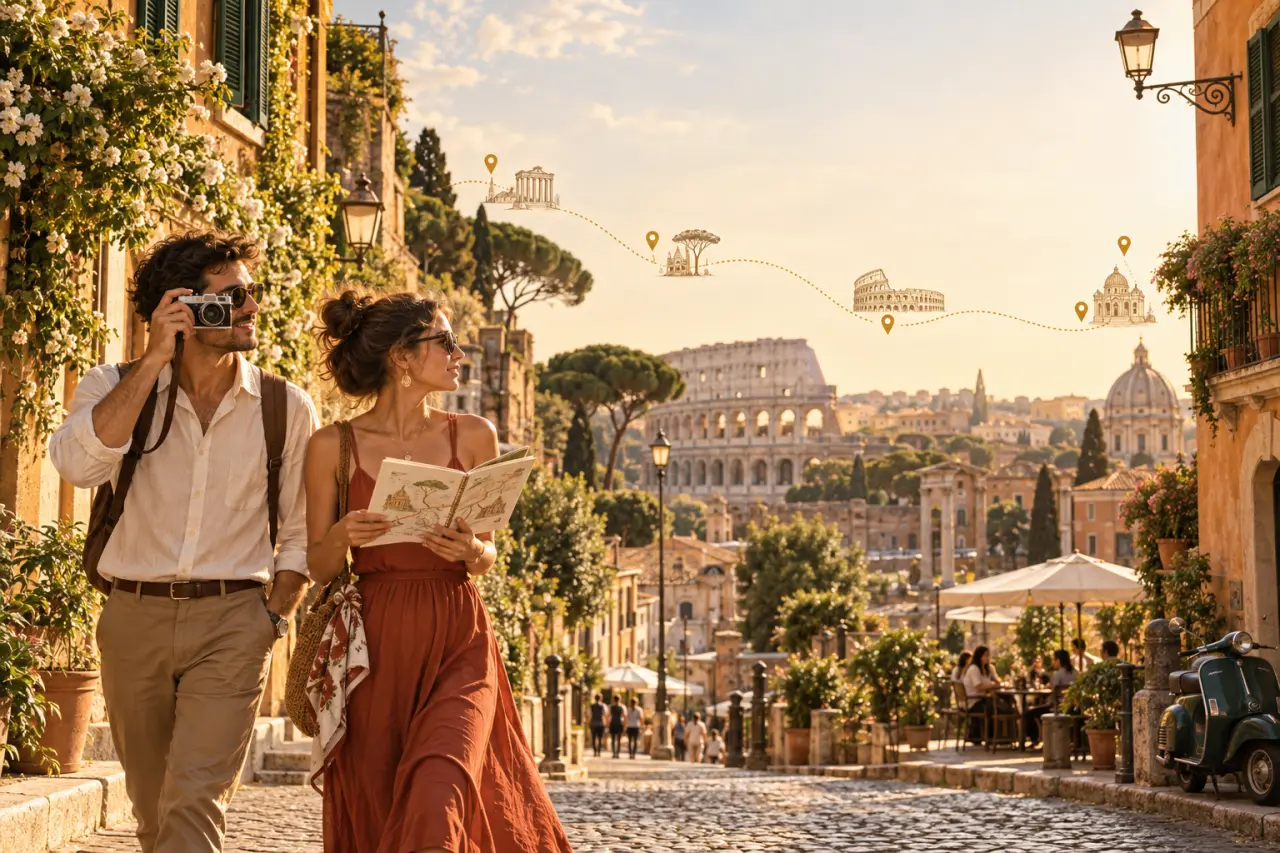 Rome en 4 jours : les quartiers à relier pour visiter sans courir