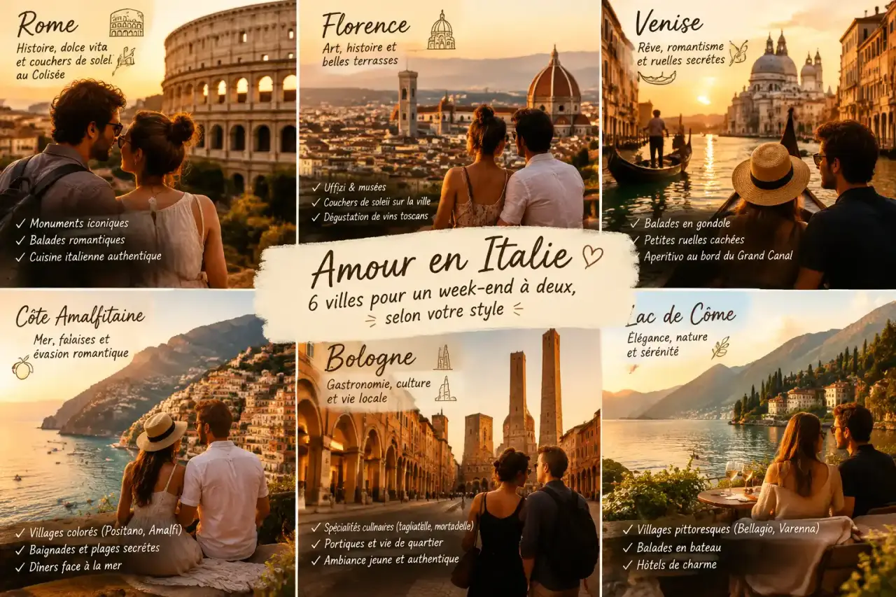 Amour en Italie : 6 villes pour un week-end à deux, selon votre style
